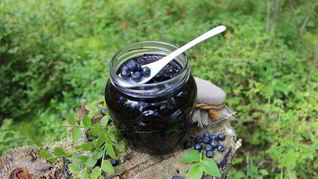 Рецепт Черничного джема с черной смородиной