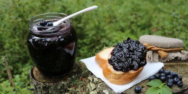 Рецепт черничного джема с черной смородиной