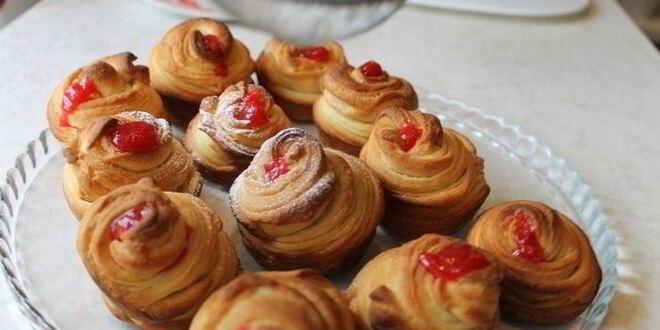 Рецепт краффинов с джемом