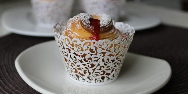 Рецепт краффинов с джемом