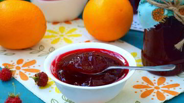Рецепт Малинового джема с апельсином