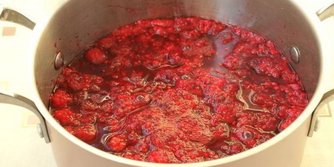 Рецепт малинового джема с апельсином