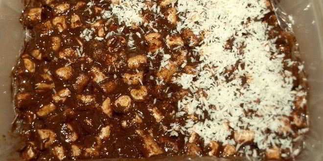 Рецепт маршмеллоу с шоколадом и вишневым джемом