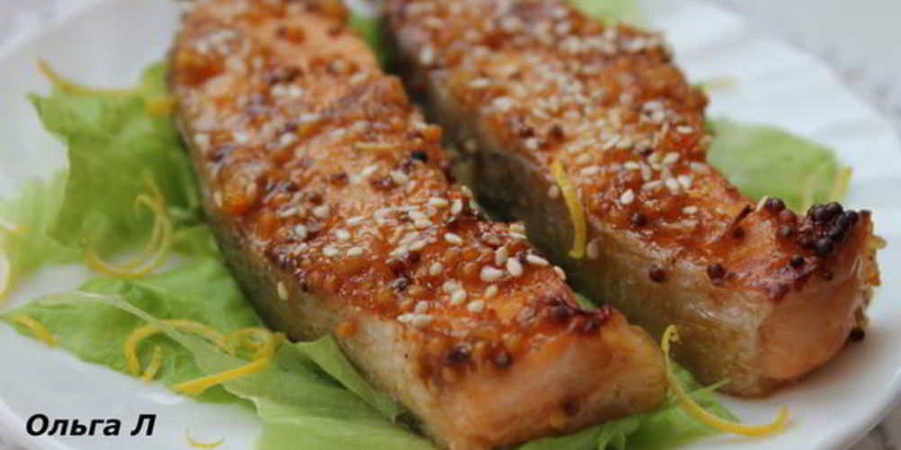 Как приготовить семгу в апельсиново-лимонном джеме