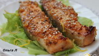 Рецепт Семги в апельсиново-лимонном джеме