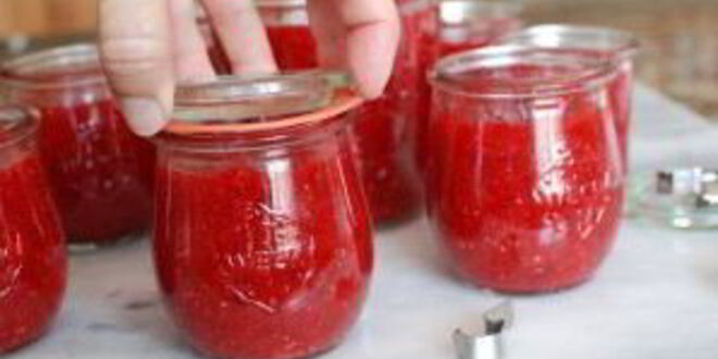Рецепт сырого клубнично-малиновый джем