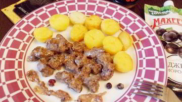 Рецепт Телячьих почек в соусе из горчицы и джема