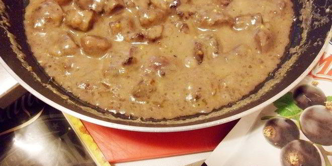 Рецепт телячьих почек в соусе из горчицы и джема