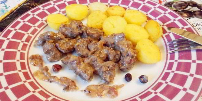 Рецепт телячьих почек в соусе из горчицы и джема