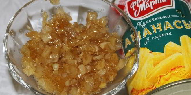 Рецепт трубочек с ананасовым джемом