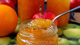 Рецепт Яблочного джема с апельсинами на зиму