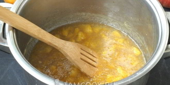 Рецепт яблочного джема с апельсинами на зиму