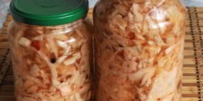 Рецепт капусты белокочанной по-корейски на зиму