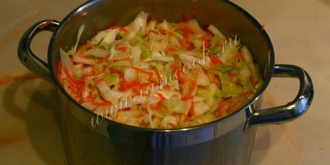 Рецепт капусты квашеной с клюквой