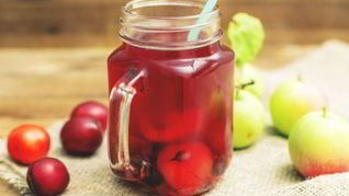 Рецепт Компота из алычи с яблоками