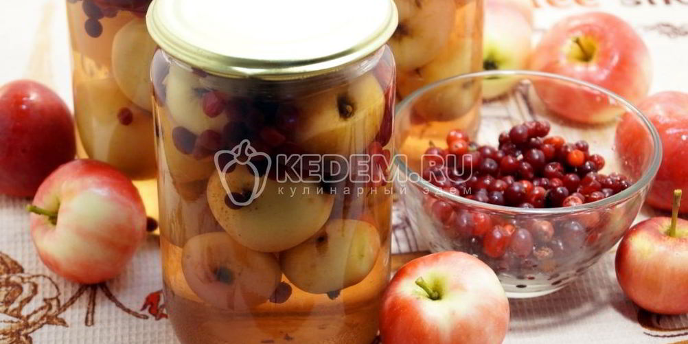 Как приготовить компот из брусники с яблоками