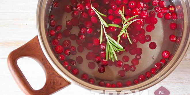 Рецепт компота из брусники