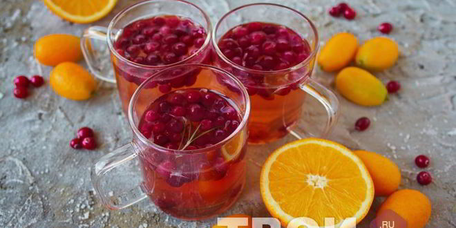 Рецепт компота из брусники