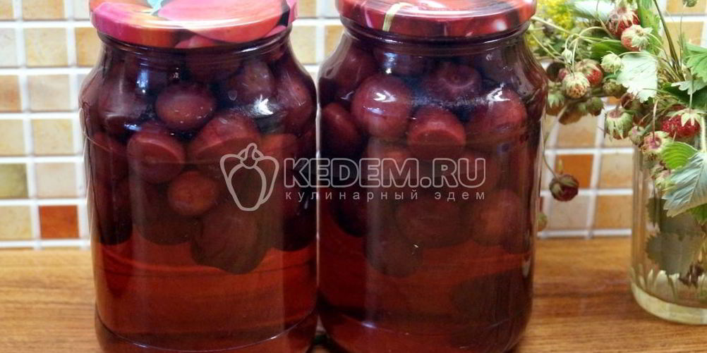 Как приготовить компот из черешни на зиму