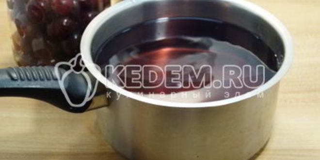 Рецепт компота из черешни на зиму