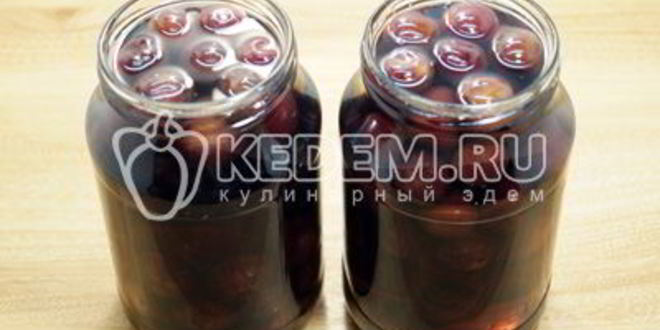 Рецепт компота из черешни на зиму