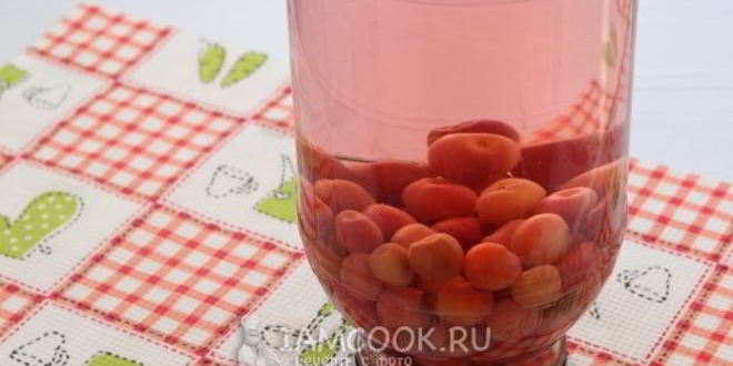 Рецепт компота из черешни с косточками без стерилизации
