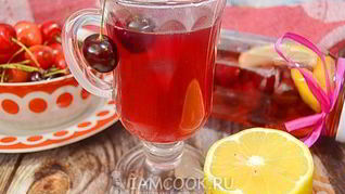 Рецепт Компота из черешни с лимоном на зиму
