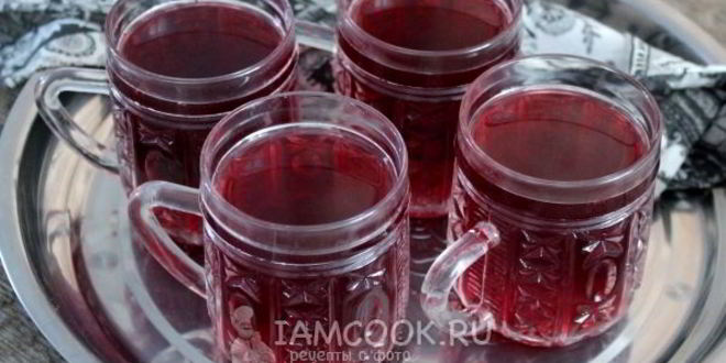 Рецепт компота из черноплодной рябины и брусники