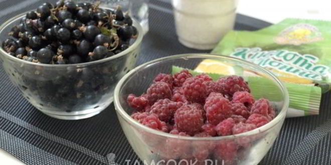 Рецепт компота из малины и смородины