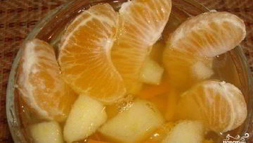 Рецепт Компота из мандаринов и яблок
