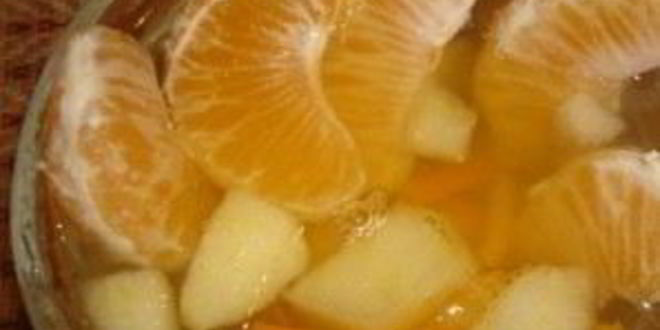 Рецепт компота из мандаринов и яблок