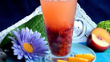 Рецепт Компота из ревеня, яблока и калины