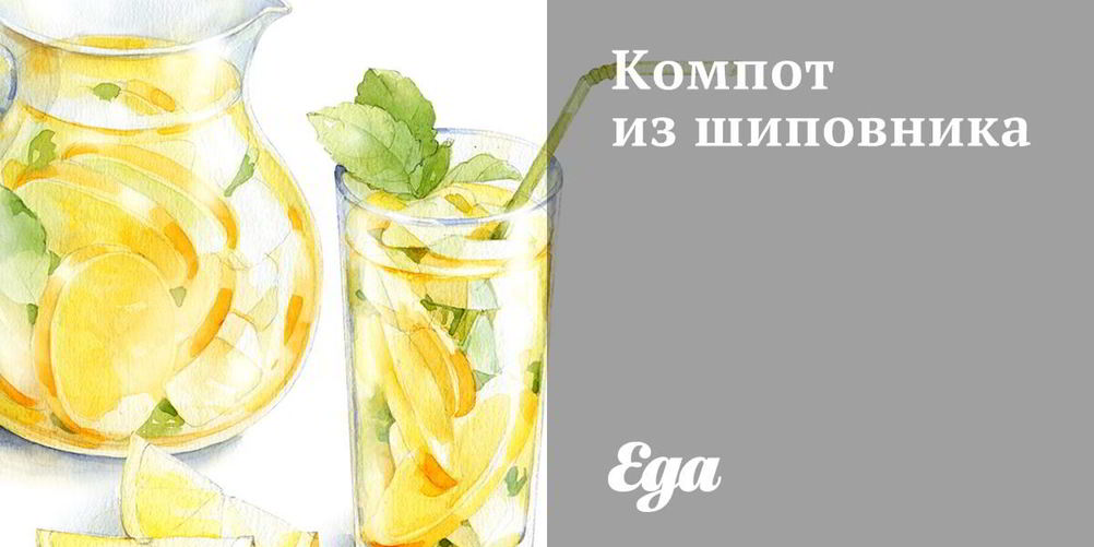 Как приготовить компот из шиповника