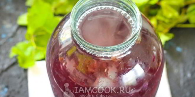 Рецепт компота из синего винограда на зиму