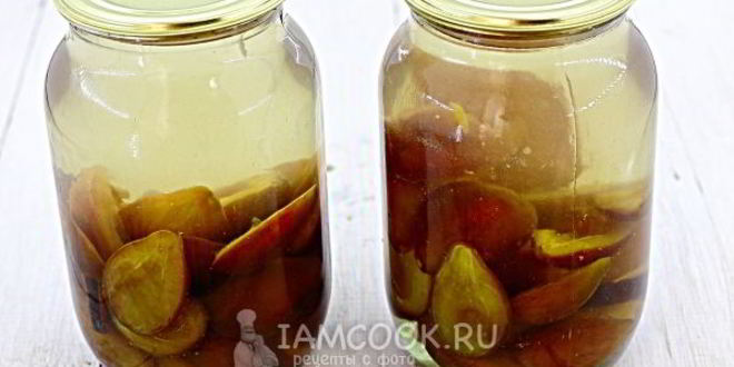 Рецепт компота из слив на зиму с корицей