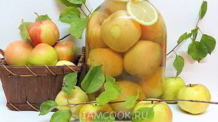 Рецепт Компота из целых яблок на зиму