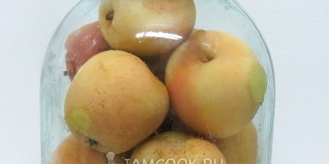 Рецепт компота из целых яблок на зиму