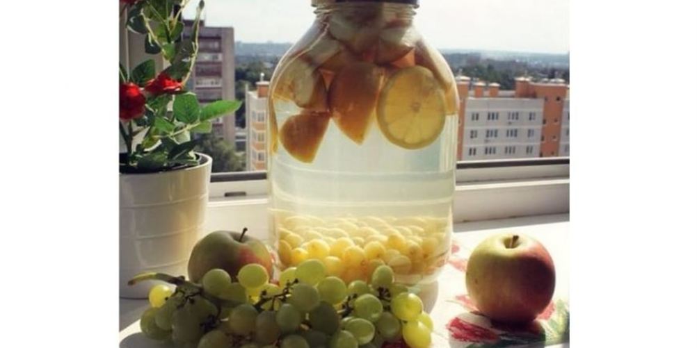 Как приготовить компот из винограда с яблоками в зиму