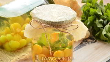 Рецепт Компота из желтой черешни на зиму