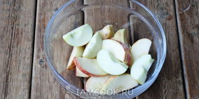 Рецепт компота с яблоками, сливами и персиками на зиму