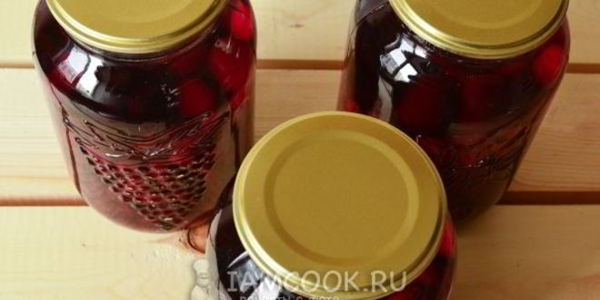 Рецепт концентрированного компота из вишни на зиму