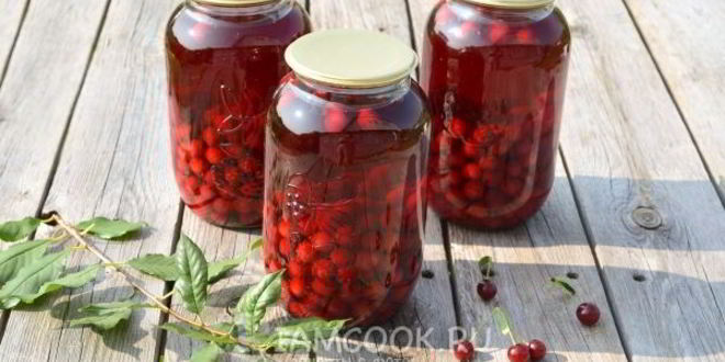 Рецепт концентрированного компота из вишни на зиму