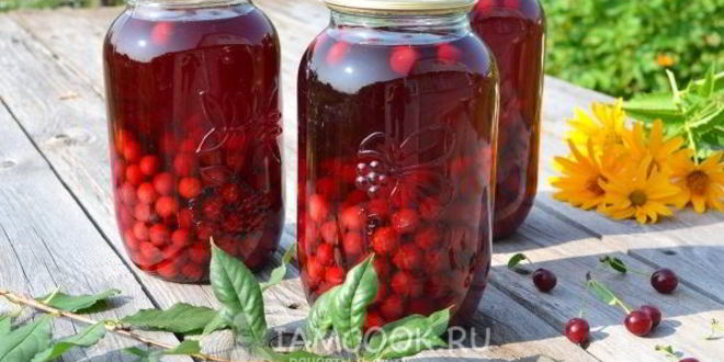 Рецепт концентрированного компота из вишни на зиму