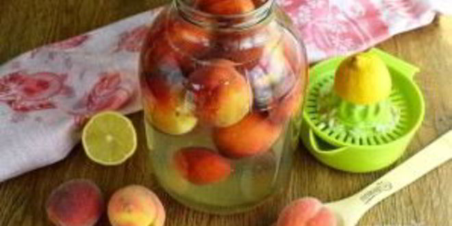 Рецепт персикового компота на зиму