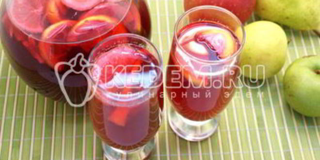 Рецепт вишневого компота с лимоном