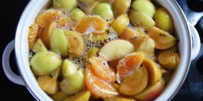 Рецепт яблочно-мандаринового компот