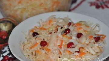 Рецепт Квашеной капусты с клюквой