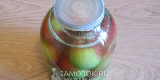 Рецепт квашеных яблок в банках