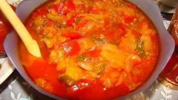 Рецепт Домашнего лечо из болгарского перца и помидор