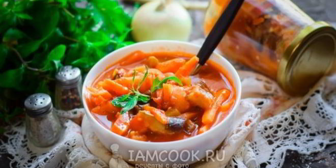 Рецепт лечо из кабачков и баклажанов